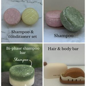 Shampoo & conditioner bar set